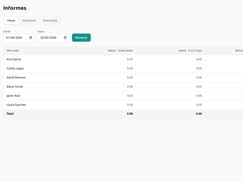Fichaje Desktop Reports